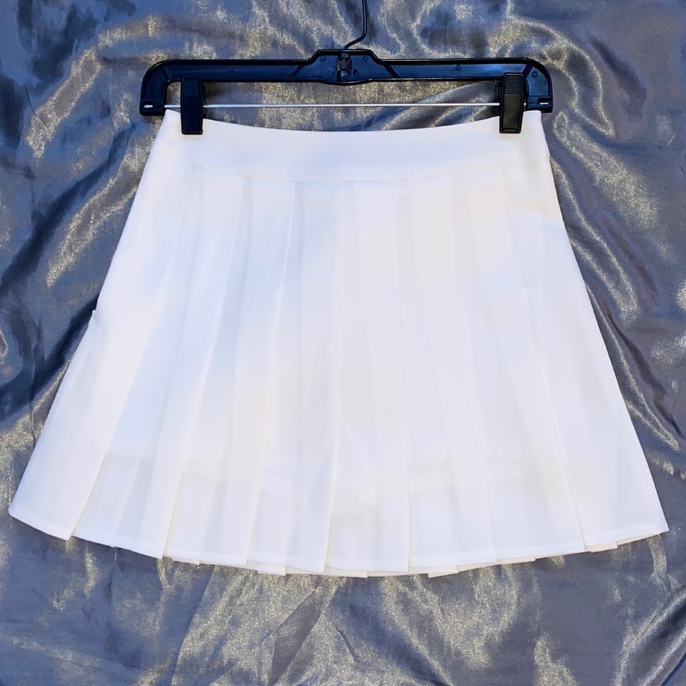 Small white tennis skirt